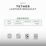 Emrys TETHER Bracelet Real Leather Gelang Kulit Pria Wanita