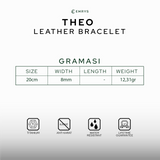 Emrys THEO Bracelet Real Leather Gelang Kulit Pria dan Wanita