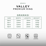Emrys Premium Ring VALLEY Real Titanium Anti Karat Cincin Titanium Pria Wanita