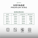 Emrys VOYAGE Premium Ring Cincin Titanium Pria Wanita