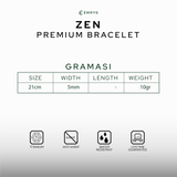 Emrys ZEN Bracelet Real Leather Gelang Kulit Pria Wanita