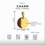 Emrys Bundling Charm X Necklace Titanium Anti Karat Kalung Liontin Set Titanium Pria Wanita