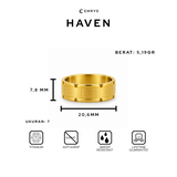 Emrys HAVEN Premium Ring Cincin Titanium Pria Wanita