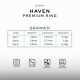 Emrys HAVEN Premium Ring Cincin Titanium Pria Wanita