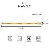 Emrys HAVOC GELANG Anti Karat Titanium Pria Wanita
