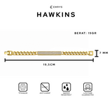 Emrys Premium HAWKINS Real Titanium GELANG Anti Karat Pria Wanita