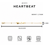 Emrys Bracelet HEARTBEAT Real Titanium Gelang Rantai Anti Karat Pria dan Wanita