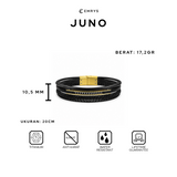 Emrys JUNO Bracelet Real Leather Gelang Kulit Pria dan Wanita