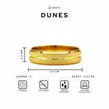 Emrys Premium Ring DUNES  Real Titanium Anti Karat Cincin Pria Wanita