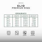 Emrys ELIO Premium Ring Cincin Titanium Pria Wanita Anti Karat Tahan Air