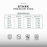 Emrys STARK Premium Ring Cincin Titanium Pria Wanita