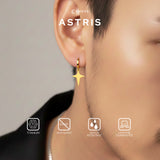 Emrys ASTRIS ANTING Tindik Titanium Anti Karat Pria dan Wanita