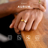 Emrys Simple Ring AURUM  Real Titanium Anti Karat Cincin Titanium Pria Wanita