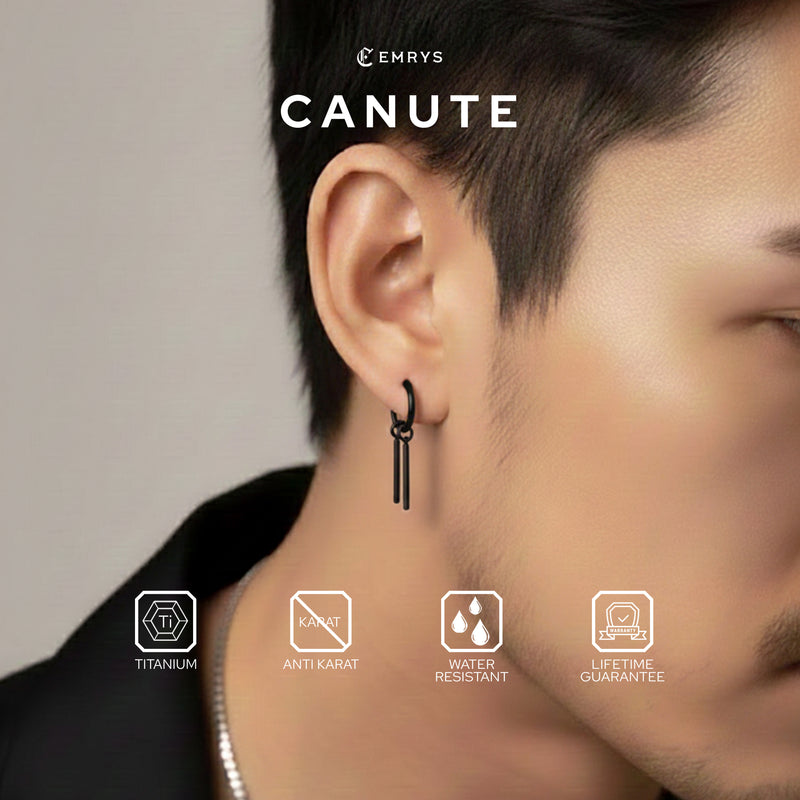 Emrys CANUTE ANTING Jepit Titanium Anti Karat Pria dan Wanita