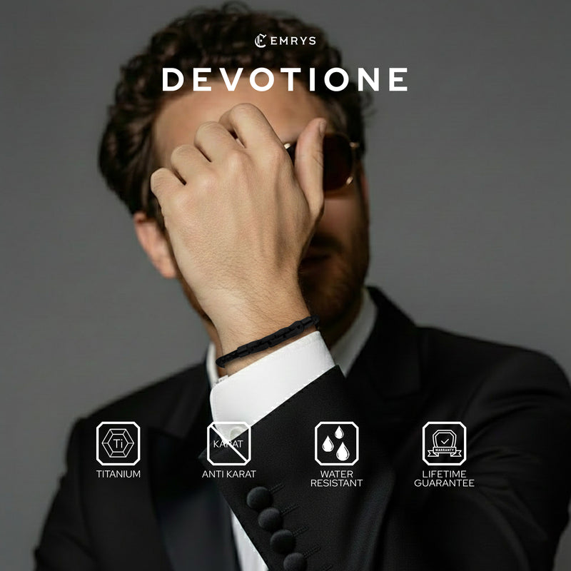 Emrys DEVOTIONE Real Leather Gelang Kulit Asli Pria Wanita