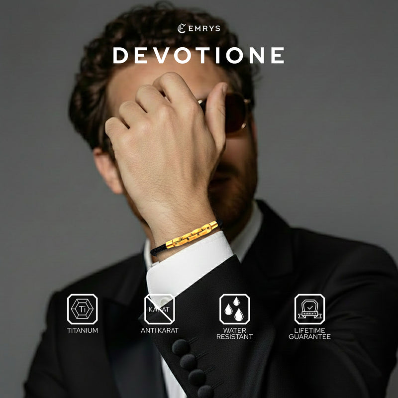 Emrys DEVOTIONE Real Leather Gelang Kulit Asli Pria Wanita