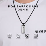 Emrys Liontin Set DOA BAPA KAMI GEN II Kalung Liontin Titanium Anti Karat Pria Wanita
