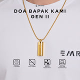Emrys Liontin Set DOA BAPA KAMI GEN II Kalung Liontin Titanium Anti Karat Pria Wanita