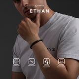 Emrys ETHAN Bracelet Real Leather Gelang Kulit Pria dan Wanita