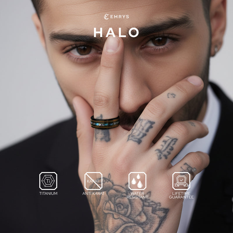 Emrys HALO Premium Ring Cincin Titanium Pria Wanita