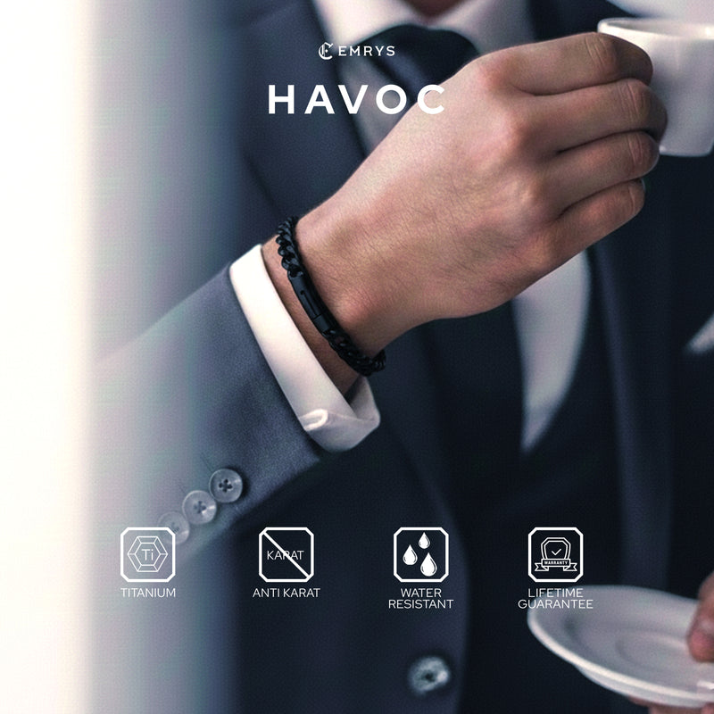 Emrys HAVOC GELANG Anti Karat Titanium Pria Wanita