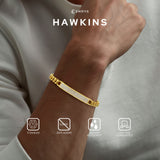 Emrys Premium HAWKINS Real Titanium GELANG Anti Karat Pria Wanita