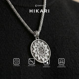 Emrys Liontin Set HIKARI Real Titanium Anti Karat Kalung Titanium Pria Wanita