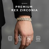 Emrys Bracelet PREMIUM REX ZIRCONIA Gelang Rantai Titanium Pria Wanita