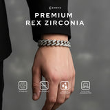 Emrys Bracelet PREMIUM REX ZIRCONIA Gelang Rantai Titanium Pria Wanita