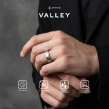Emrys Premium Ring VALLEY Real Titanium Anti Karat Cincin Titanium Pria Wanita