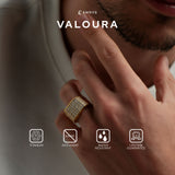 Emrys VALOURA Premium Ring Cincin Titanium Pria Wanita