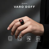 Emrys Premium Ring VARO DOFF Real Titanium Anti Karat Cincin Titanium Pria Wanita