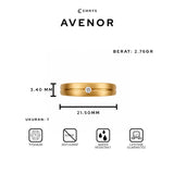 Emrys Premium Ring AVENOR Real Titanium Anti Karat Cincin Titanium Pria Wanita