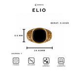 Emrys ELIO Premium Ring Cincin Titanium Pria Wanita Anti Karat Tahan Air