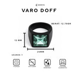 Emrys Premium Ring VARO DOFF Real Titanium Anti Karat Cincin Titanium Pria Wanita