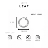 Emrys LEAF ANTING Jepit Titanium Anti Karat Pria dan Wanita