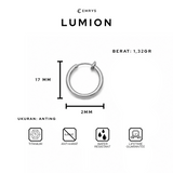 Emrys LUMION Jepit Tindik Titanium Anti Karat Pria dan Wanita