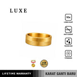 Emrys Premium Ring LUXE  Real Titanium Anti Karat Cincin Pria Wanita