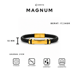 Emrys MAGNUM Bracelet Real Leather Gelang Kulit Pria Wanita