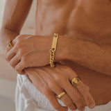Emrys Premium MADEEN GEN II Real Titanium GELANG Anti Karat Pria Wanita