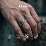 Emrys Premium Ring SEAN Real Titanium Anti Karat Cincin Titanium Pria Wanita