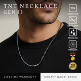Emrys Necklace TNT GEN II Real Titanium Anti Karat Kalung Titanium Pria Wanita
