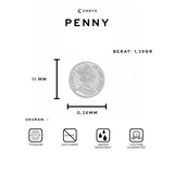 Emrys PENNY ANTING Tindik Titanium Anti Karat Pria dan Wanita