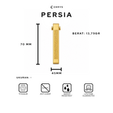 Emrys Liontin Set PERSIA Real Titanium Anti Karat Kalung Titanium Pria Wanita