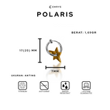 Emrys POLARIS ANTING Jepit Titanium Anti Karat Pria dan Wanita