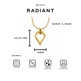 Emrys Liontin Set RADIANT Kalung Liontin Titanium Anti Karat Pria Wanita