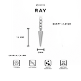 Emrys RAY ANTING Jepit Titanium Anti Karat Pria dan Wanita