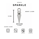 Emrys SPARKLE ANTING Jepit Titanium Anti Karat Pria dan Wanita