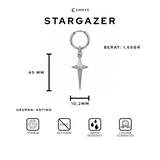 Emrys STARGAZER ANTING Jepit Titanium Anti Karat Pria dan Wanita