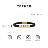 Emrys TETHER Bracelet Real Leather Gelang Kulit Pria Wanita
